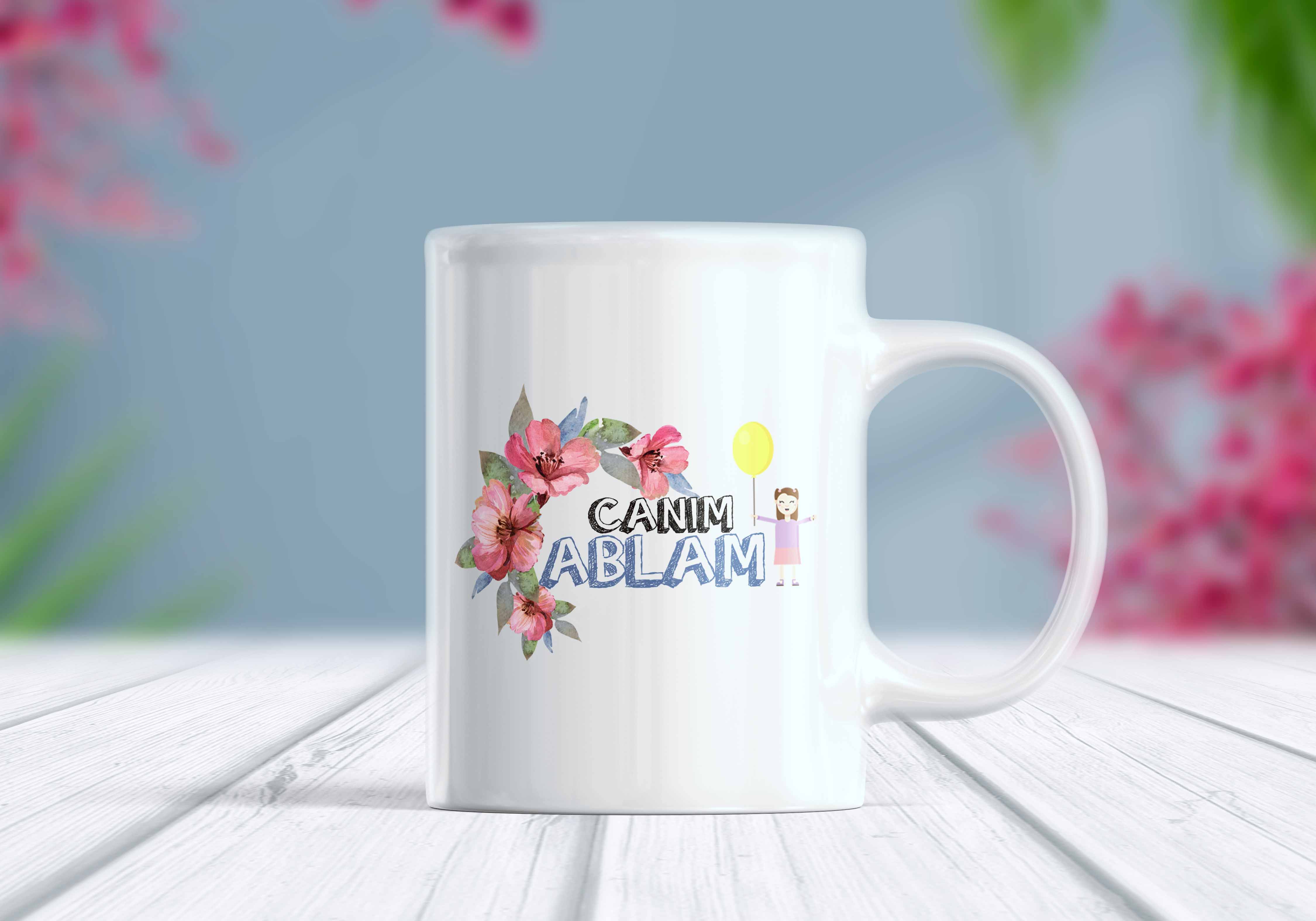 Canım Ablam Yazılı Kupa Bardak - Tasarım 2