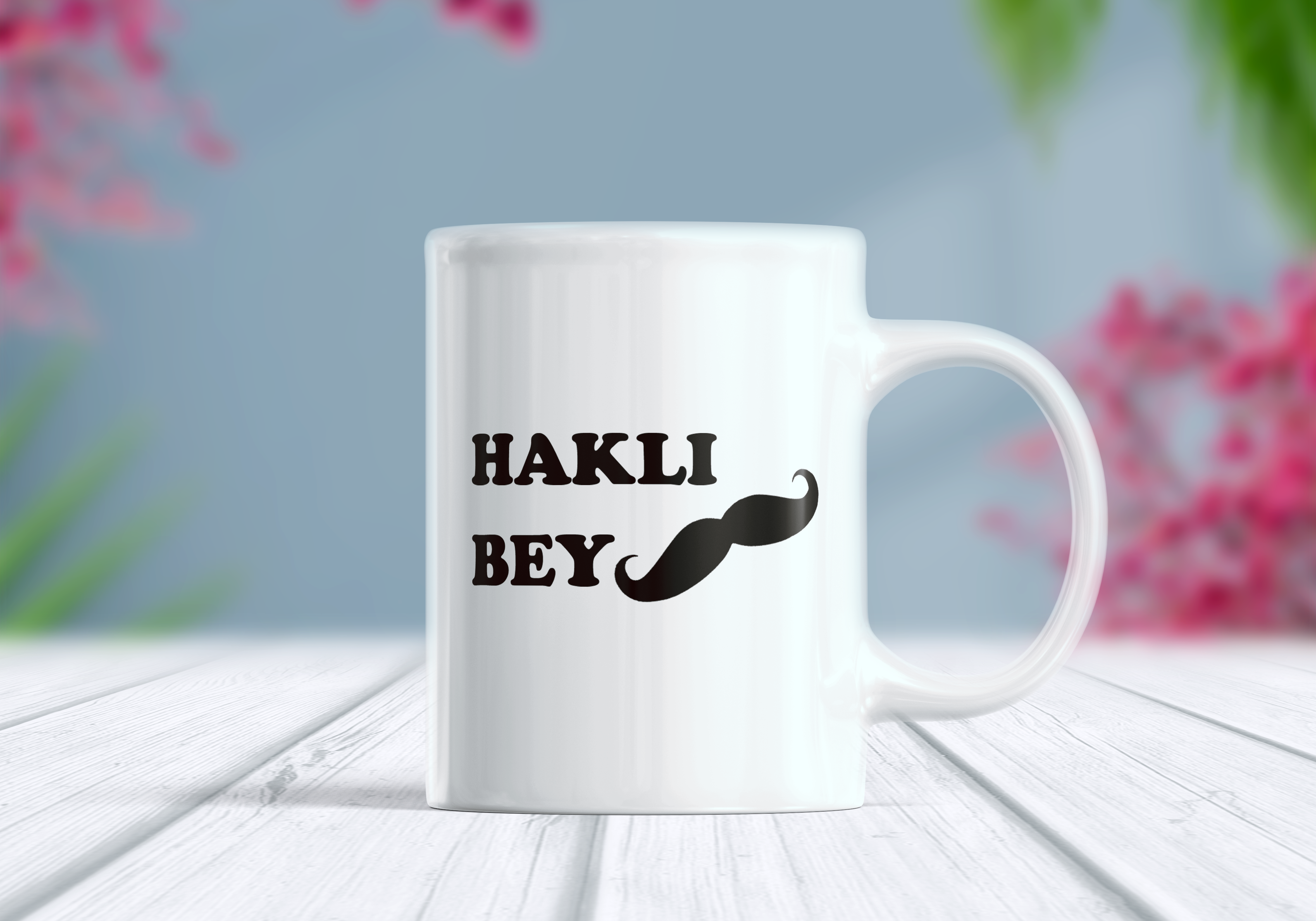 Haklı Bey Yazılı Komik Kupa Bardak