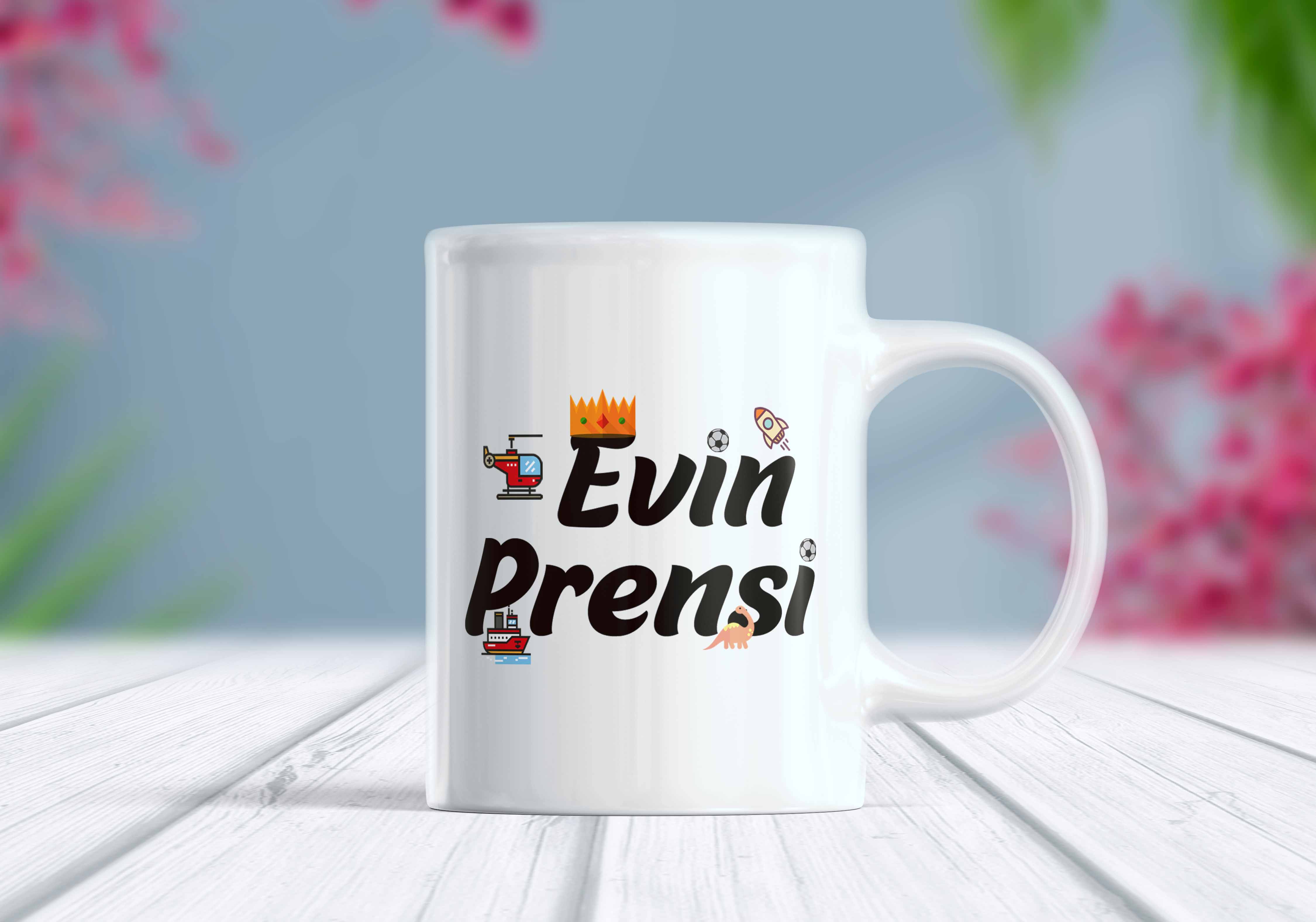 Evin Prensi Yazılı Kişiselleştirilebilir Kupa Bardak