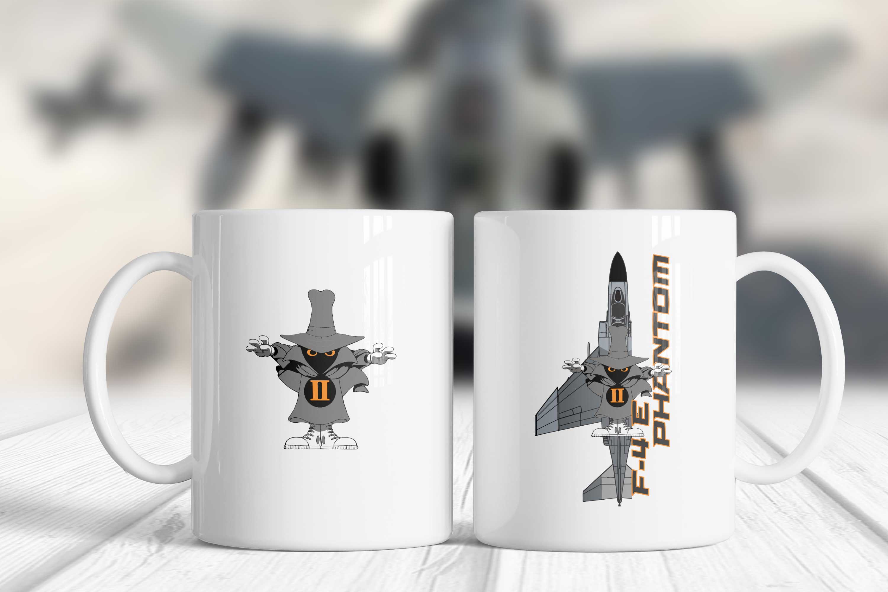 F-4 Phantom - Spooky Savaş Uçağı Renkli Kupa Bardak