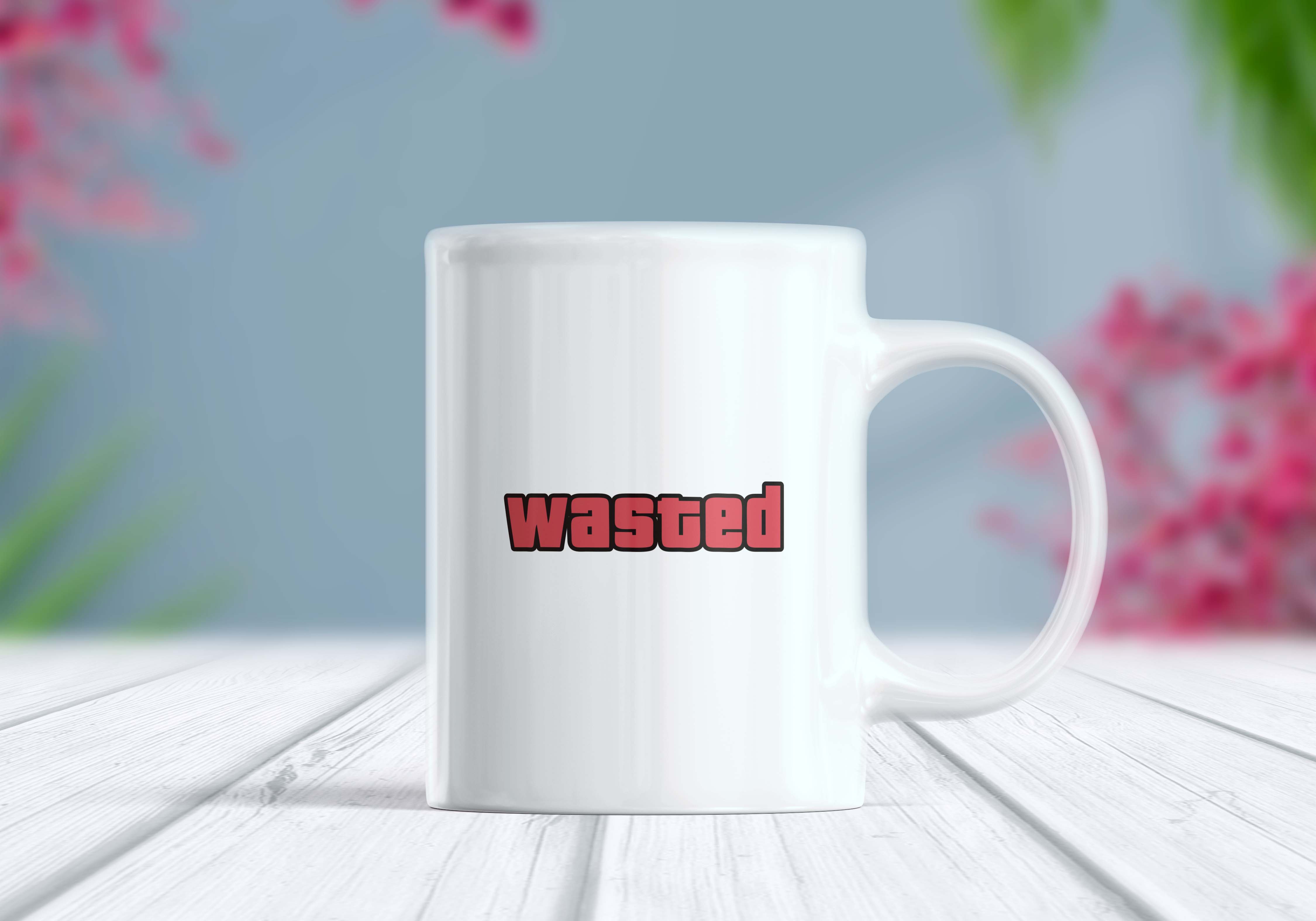 WASTED Etiket Kupa Bardak