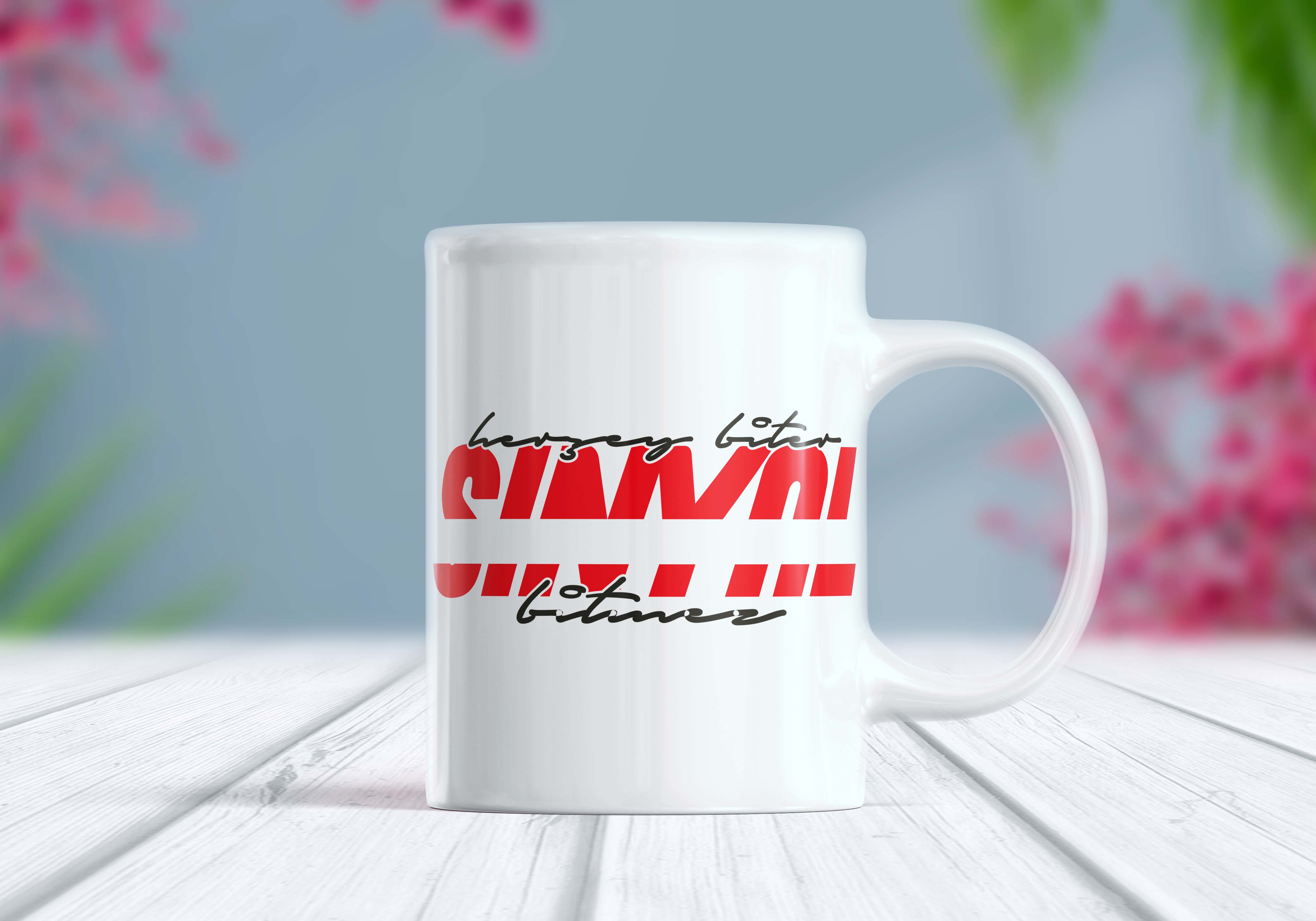 Her Şey Biter Sinyal Bitmez Etiket Kupa Bardak