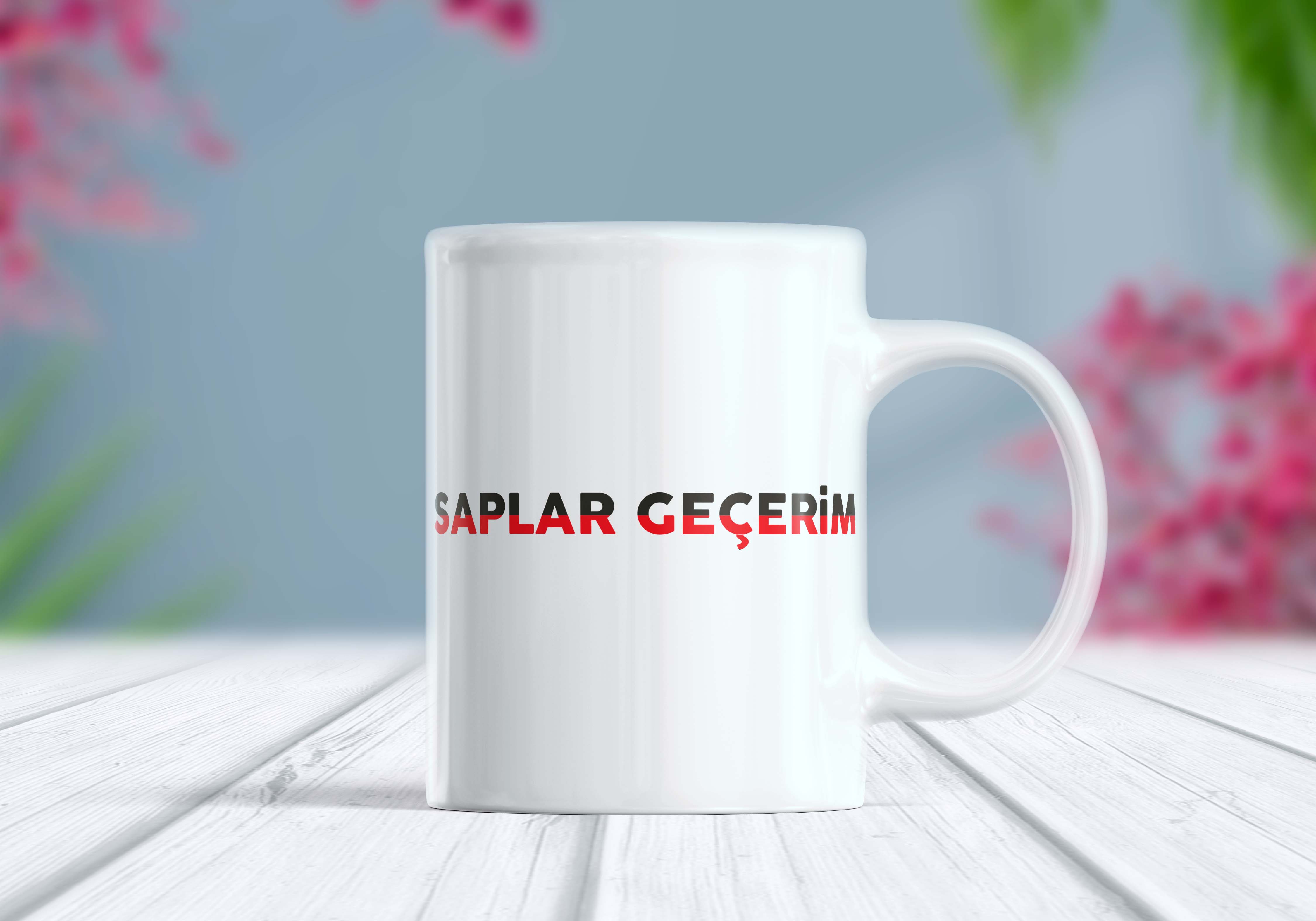 Saplar Geçerim Etiket Kupa Bardak