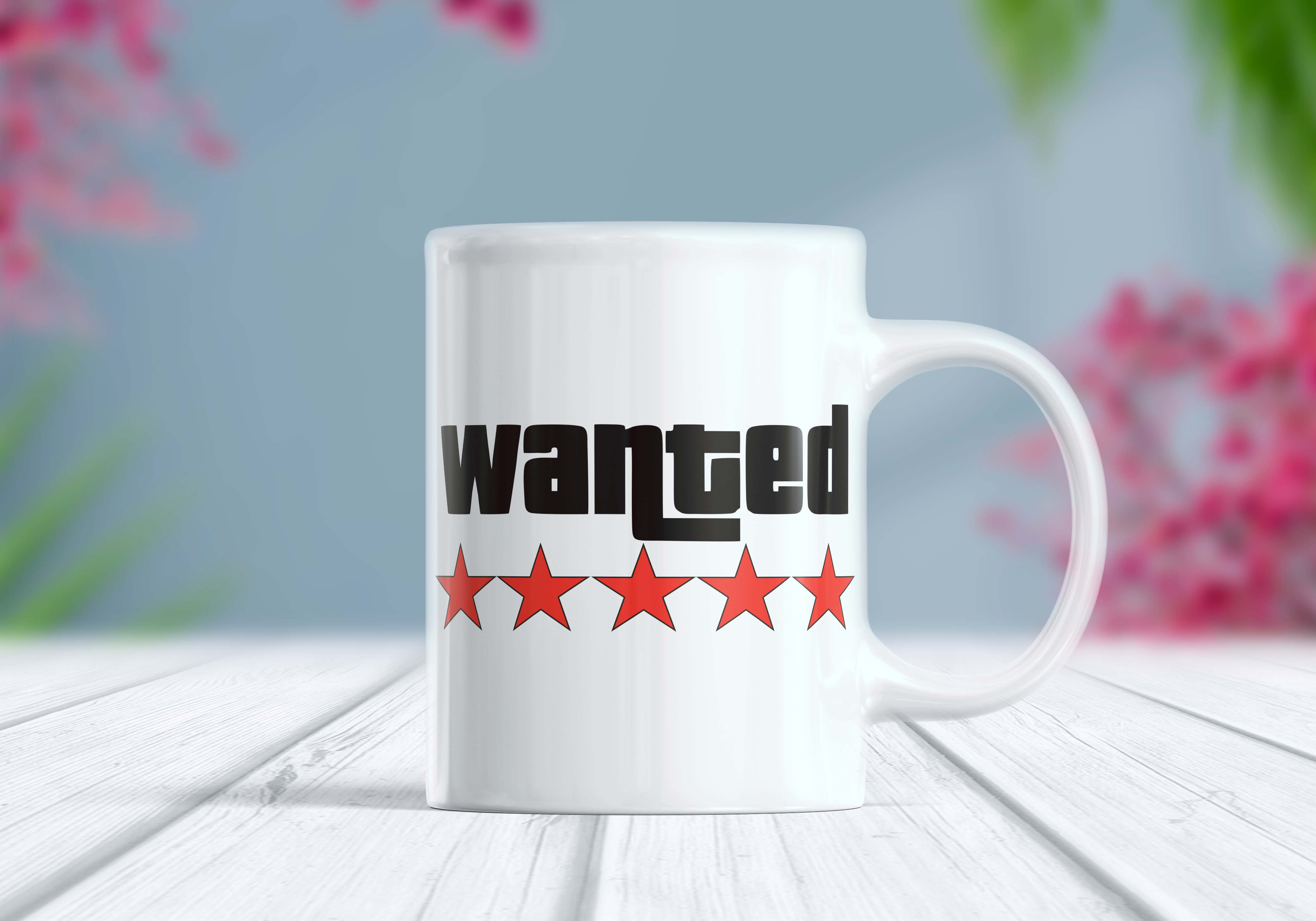 Wanted Etiket Kupa Bardak