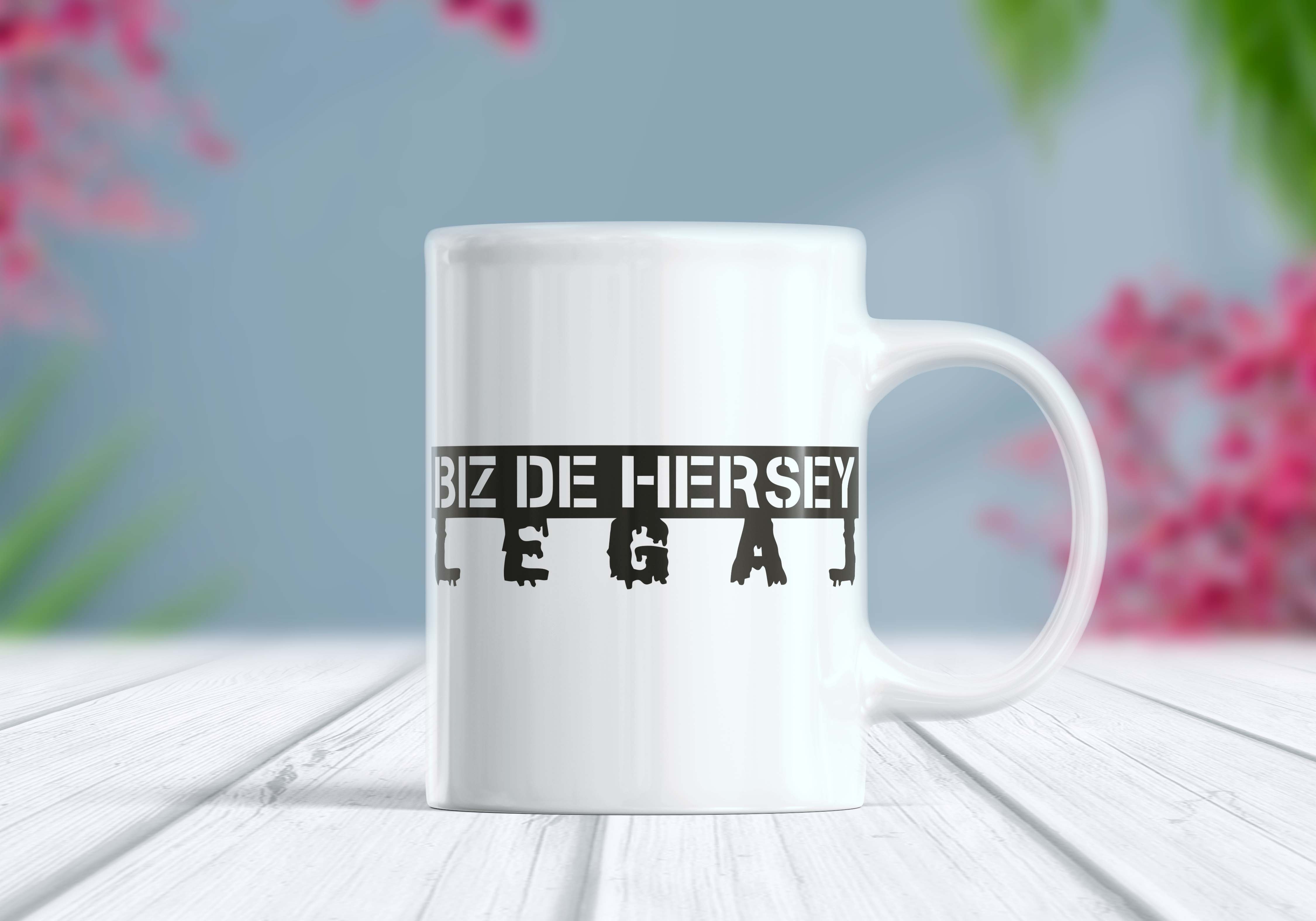 Bizde Her Şey Legal Etiket Kupa Bardak