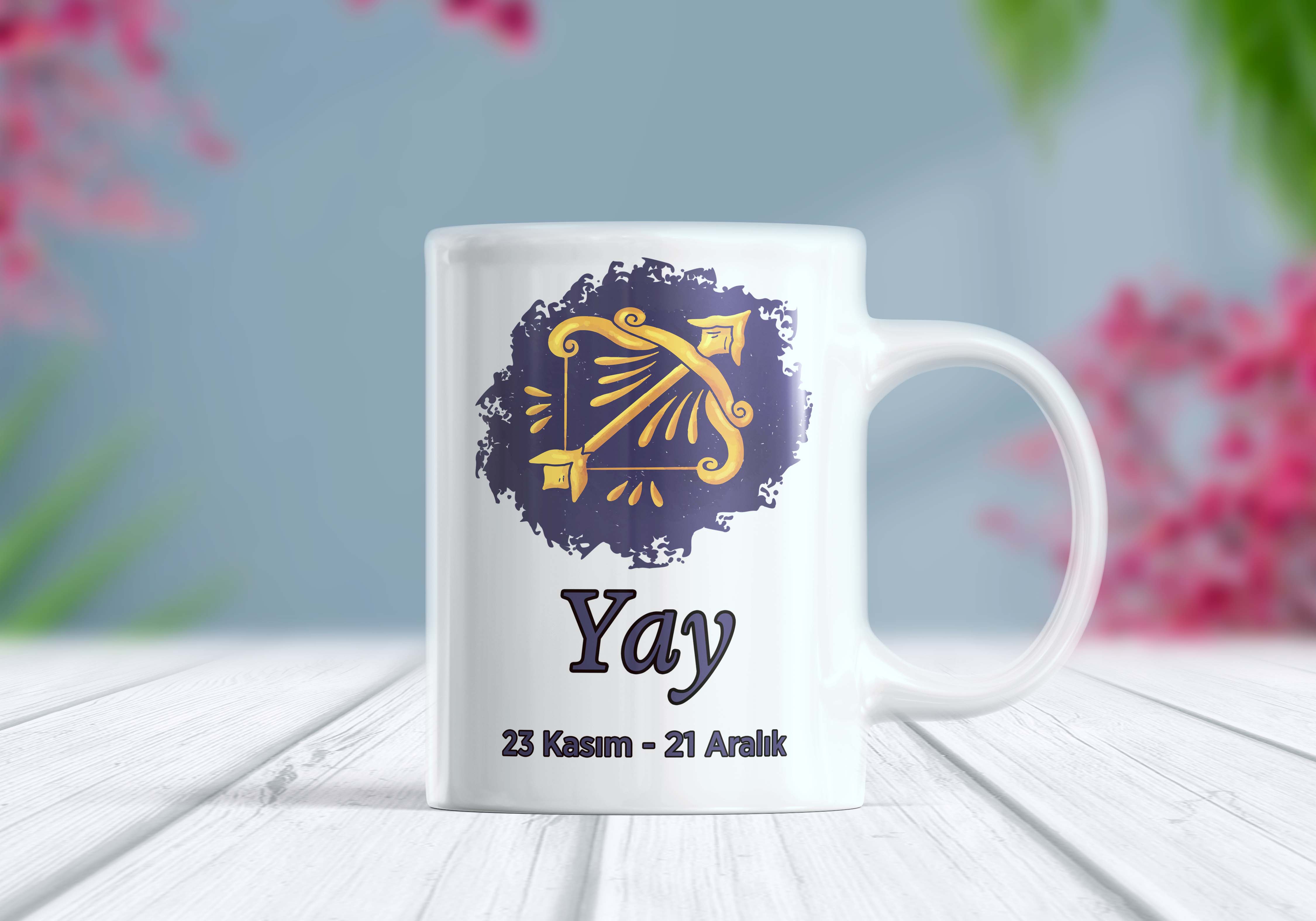 Yay Burç Tasarımlı Kupa Bardak