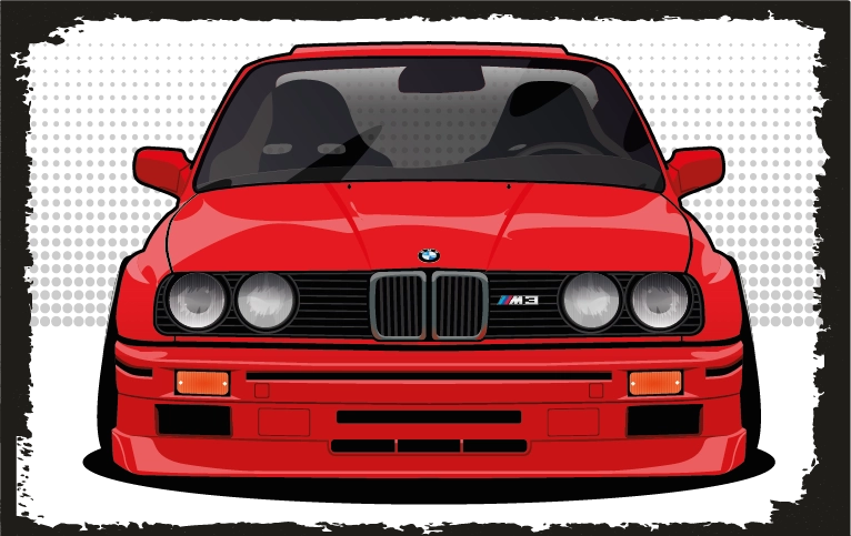 BMW Otomobil Ahşap Poster