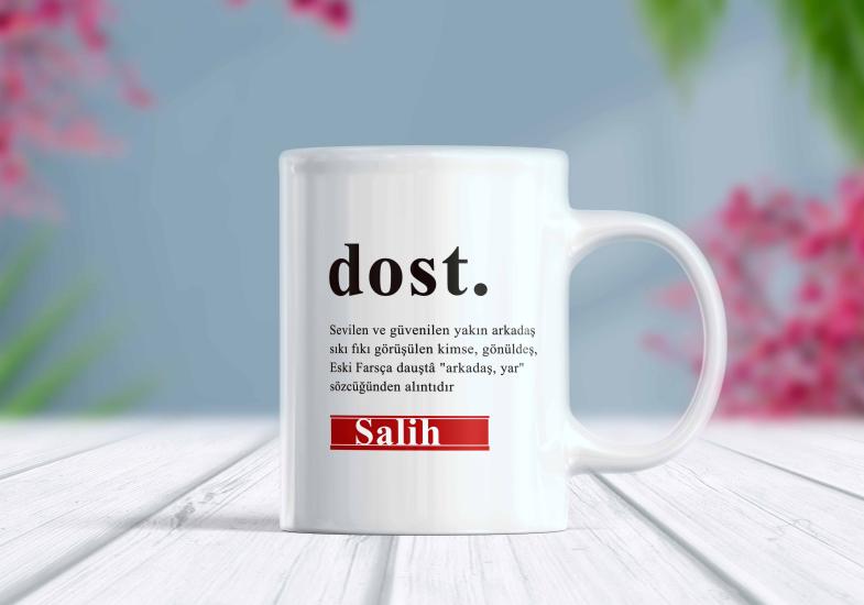 Dost İsimli - İsme Özel Kupa | Berilden