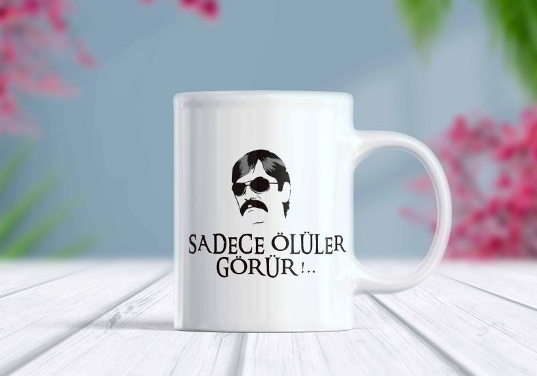 Sadece Ölüler Görür Yazılı Pala - T2 - Komik Kupa | Berilden
