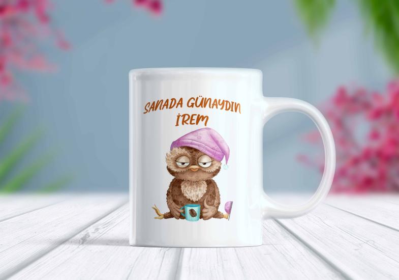 Sana da Günaydın İsim Yazılı - İsme Özel Kupa | Berilden