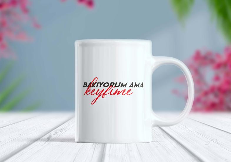 Bakıyorum Ama Keyfime - Etiket Kupa | Berilden