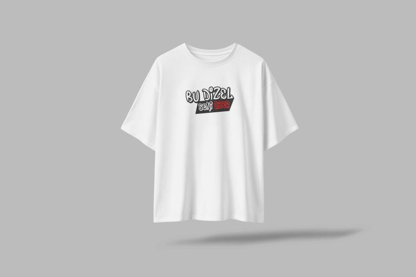 Bu Dizel Seni Üzer Komik Yazılı Oversize Unisex T-Shirt