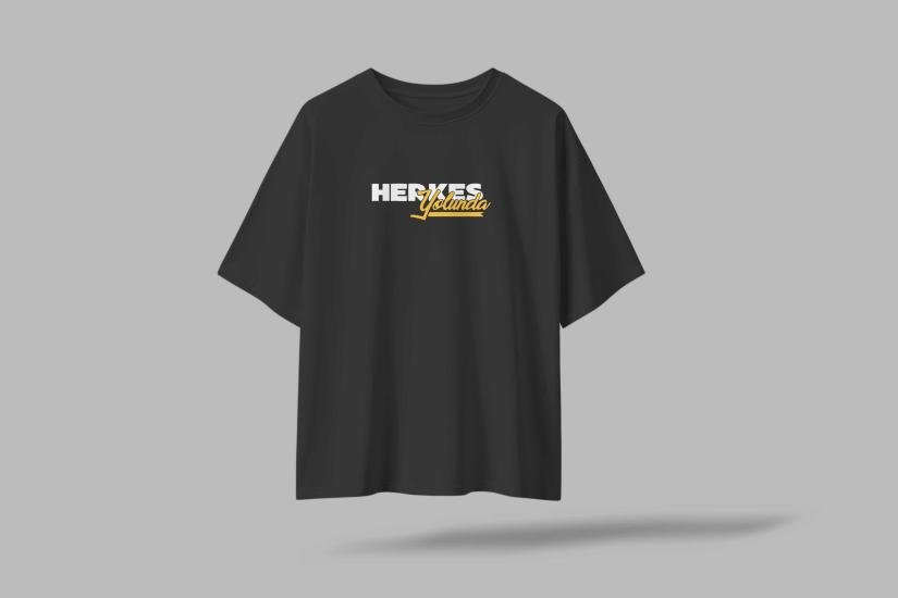Herkes Yolunda Komik Yazılı Oversize Unisex T-Shirt