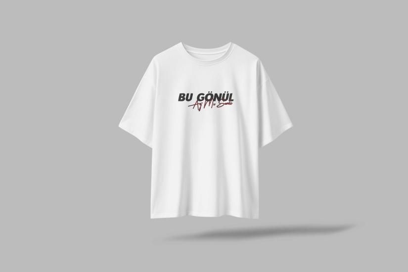 Bu Gönül az Mı Sevdi Komik Yazılı Oversize Unisex T-Shirt