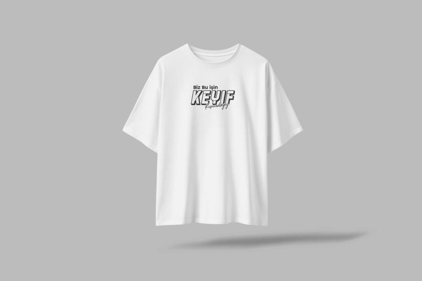 Biz Bu İşin Keyif Kısmındayız Komik Yazılı Oversize Unisex T-Shirt
