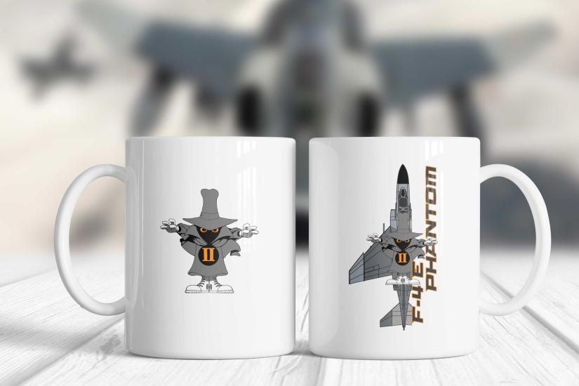 F-4 Phantom Renkli Jet Uçak Kupa Bardak