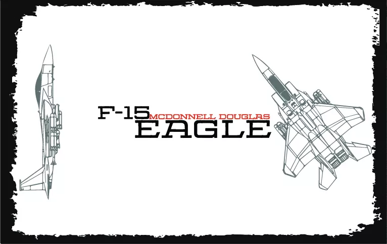 F-15 Eagle Jet Uçak Ahşap Poster