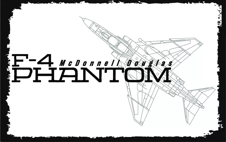 F-4 Phantom Jet Uçak Ahşap Poster