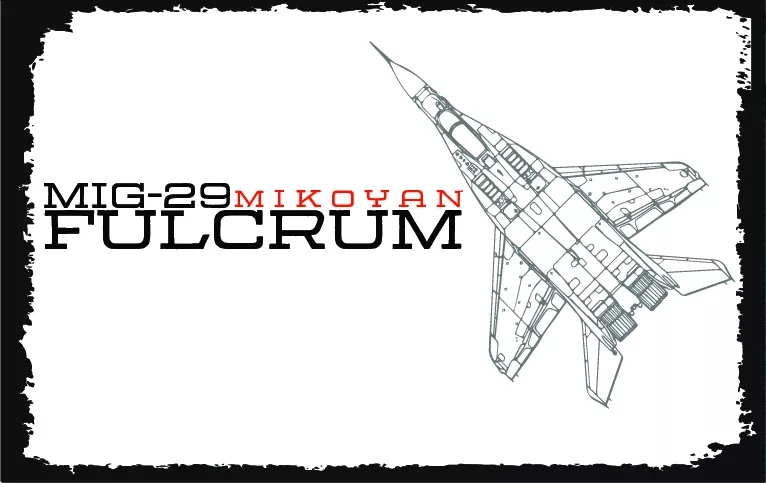 MIG-29 Fulcrum Jet Uçak Ahşap Poster