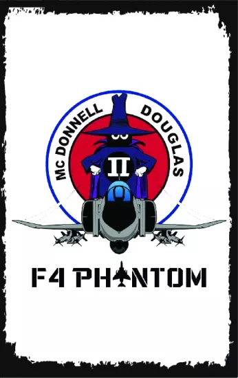 F-4 Phantom Spooky Jet Uçak Ahşap Poster