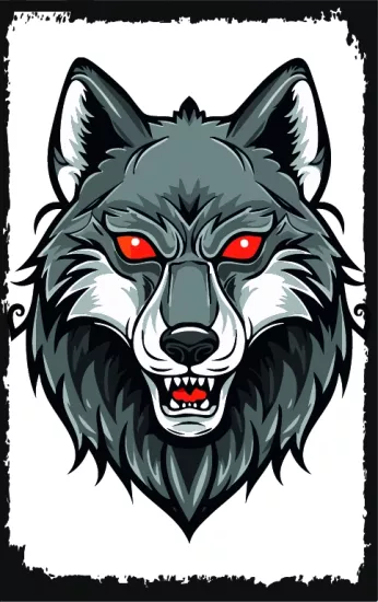 Börü ve Göktürkçe Türk Yazılı Ahşap Poster