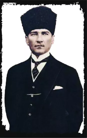 Atatürk Portre Resimli Ahşap Poster
