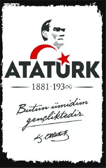 Atatürk Ahşap Poster