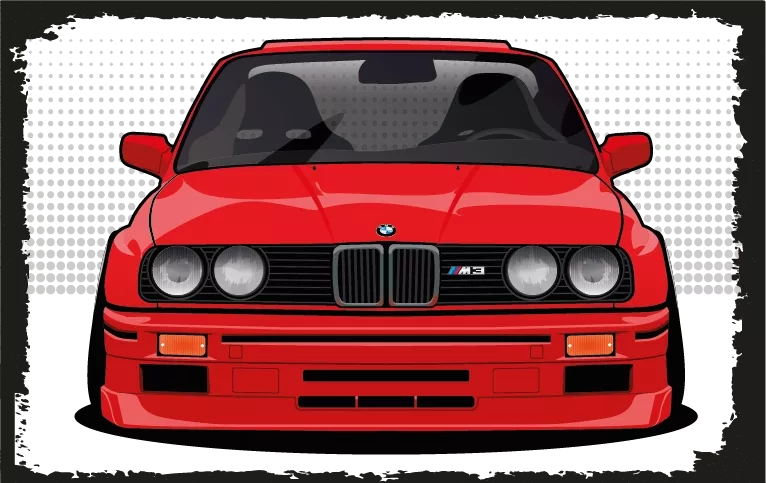 BMW Otomobil Ahşap Poster