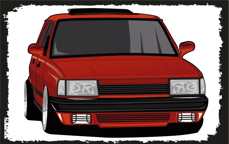 Şahin Otomobil Ahşap Poster