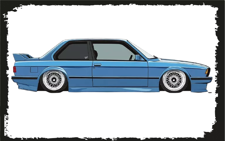 BMW Otomobil Ahşap Poster